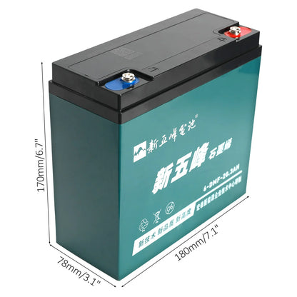 5 Pack 12V 20Ah Battery 6-DMF-20 Sealed Lead Acid Battery 6-DZM-20 for 60V 20Ah Mobility Scooter Electric Go Kart E Bike Motorcycle Golf Carts Electric Wheelchair ATV UTV Generator