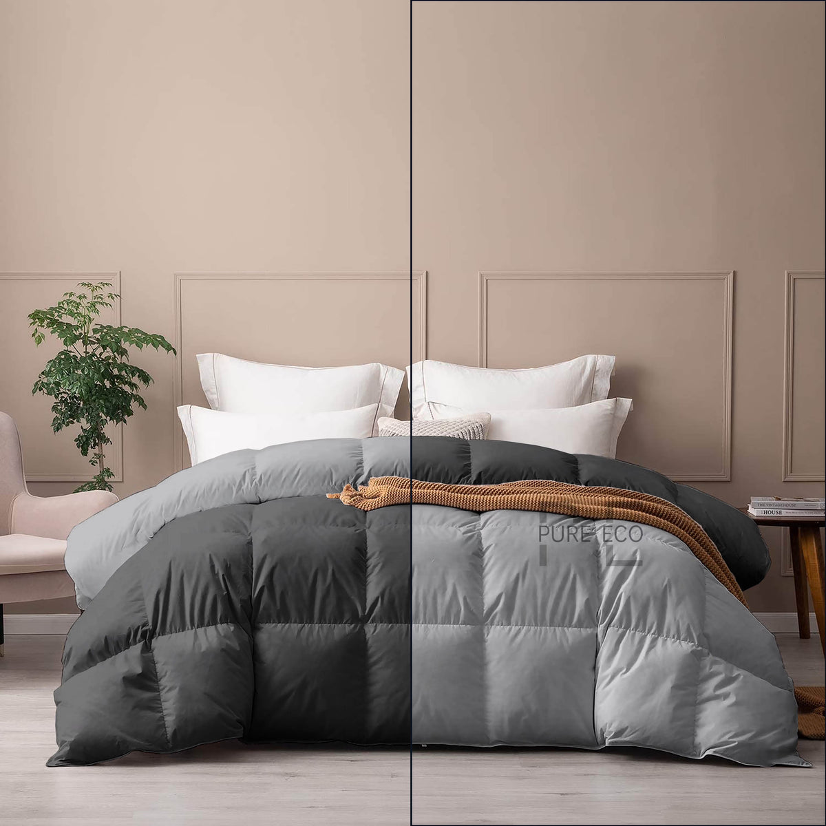 Ayanshi Hotel Bedding Comforter Twin Size, Duvet Insert, Quilted Comforter with Corner Tabs, All Season Lightweight Quilt, Down Alternative Hotel Comforter Twin Size 68X90 Baby Pink