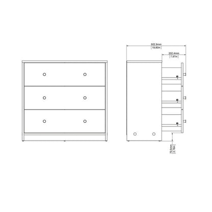 Home Square 4 Piece Bedroom Set With Dresser, Chest and 2 Nightstands in White