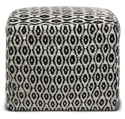 Exlonjet Margo 20 Inch Boho Round Pouf in Multi Color Braided Jute, For the Living Room, Bedroom and