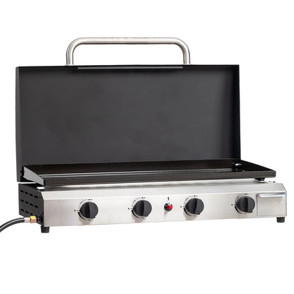 UBesGoo Propane Griddle Table Top Grill 4 Burner Camping Griddle Portable Outdoors