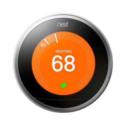 Nest Learning Thermostat - 3rd Generation - Stainless Steel with Nest Temperature Sensor