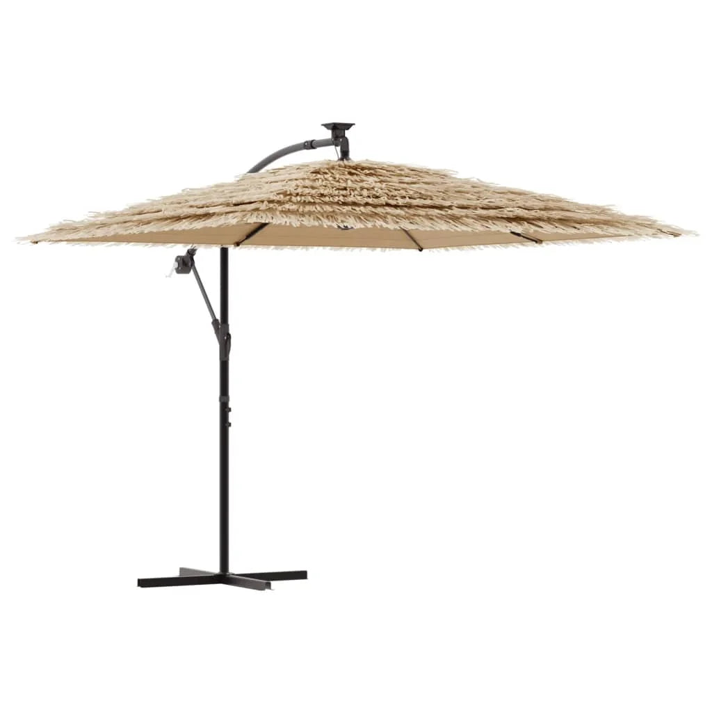 vidaXL Garden Parasol with Steel Pole Umbrella Sunshade Outdoor Patio Beach