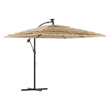 vidaXL Garden Parasol with Steel Pole Umbrella Sunshade Outdoor Patio Beach