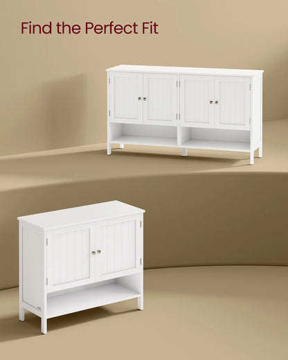Shoe Cabinet, 3-Tier Shoe Storage Organizer, shoe shelf, Modern Country Cabinet,Freestanding Cabinet with Height-Adjustable Shelf, 13.8 x 47.2 x 27.6 Inches, Entryway, CloudWhite