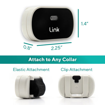 Link My Pet GPS Dog Tracker & Activity Monitor with Training Tools, Fits Any Collar