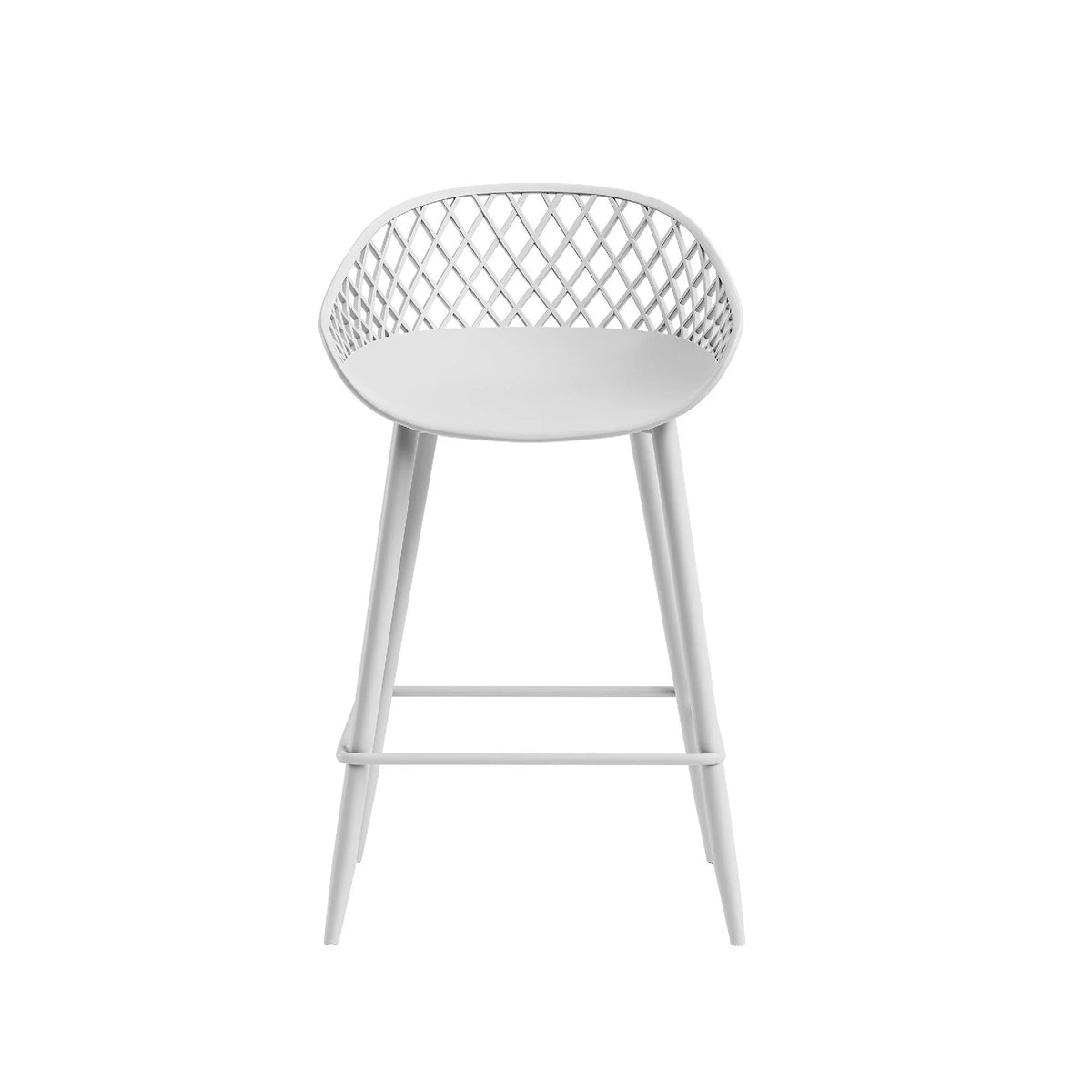 Kurv Indoor and Outdoor Counter Stool - Aloe Green - Set of 2