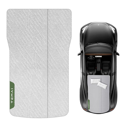 Tesla Model Y Camping Mattress, Slow-Rebound Memory Foam Mattress for Tesla Model Y, Mid-Large SUV Sleeping Pad with Single/Double Mode, 4 Seasons Use