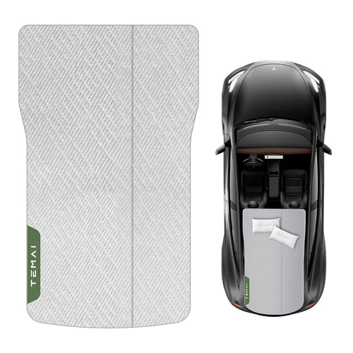 Tesla Model Y Camping Mattress, Slow-Rebound Memory Foam Mattress for Tesla Model Y, Mid-Large SUV Sleeping Pad with Single/Double Mode, 4 Seasons Use