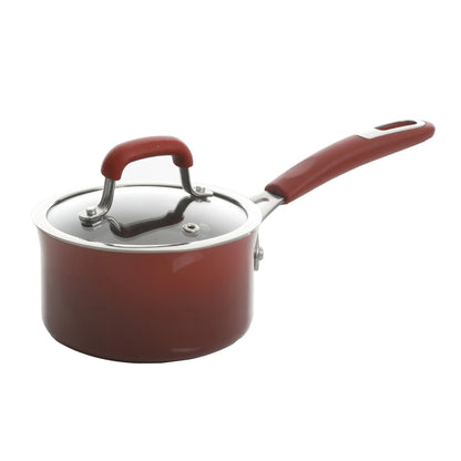 Kenmore Elite Andover 10 Piece Nonstick Aluminum Cookware Set in Glacier Blue