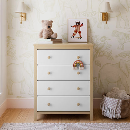 Storkcraft Alpine 4 Drawer Nursery Dresser, White