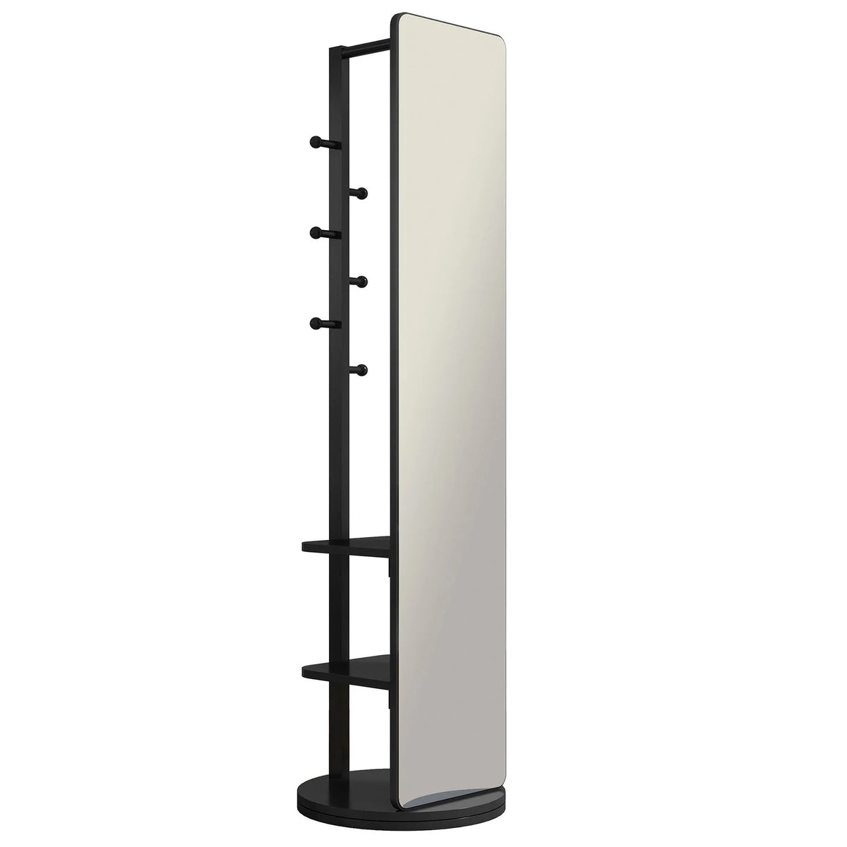 Full-Length Mirror on Rubber Wood Frame 65.7 x 17.7 Inches Ideal for Dressing Rooms and Living Spaces for Versatile Use