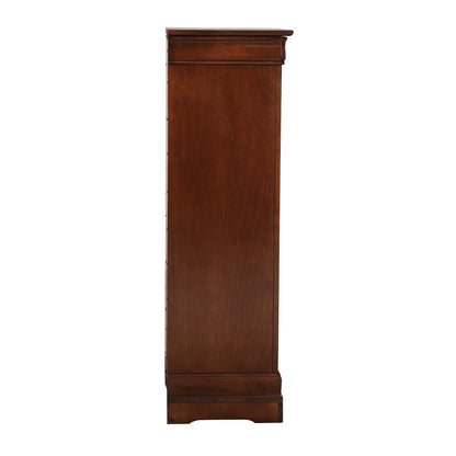 Glory Furniture Louis Phillipe 7 Drawer Lingerie Chest in Cherry
