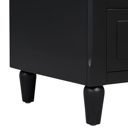 White Nightstand for Bedroom, Atumon Nightstand with 3 Drawers, Wood Bedside Table, Modern Nightstand Furniture for Bedroom, 28"L x 16.9"W x 28"H