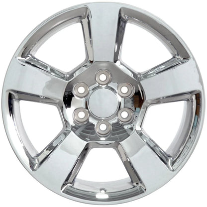 20 inch Rim fits Chevrolet Silverado 1500 1999-2022 Chrome Wheel Direct Fit