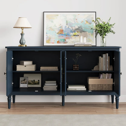 CozyHome Mid Century Modern Sideboard Buffet Cabinet with Storage, 58'' Console Cabinet, Green