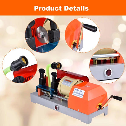 Commercial-Grade Key Duplicating Machine 110V - Vertical Design for Precise Home/Car Key Copying