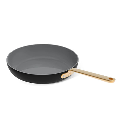 Beautiful 12pc Ceramic Non-Stick Cookware Set with Strainer Lids, White Icing by Drew Barrymore