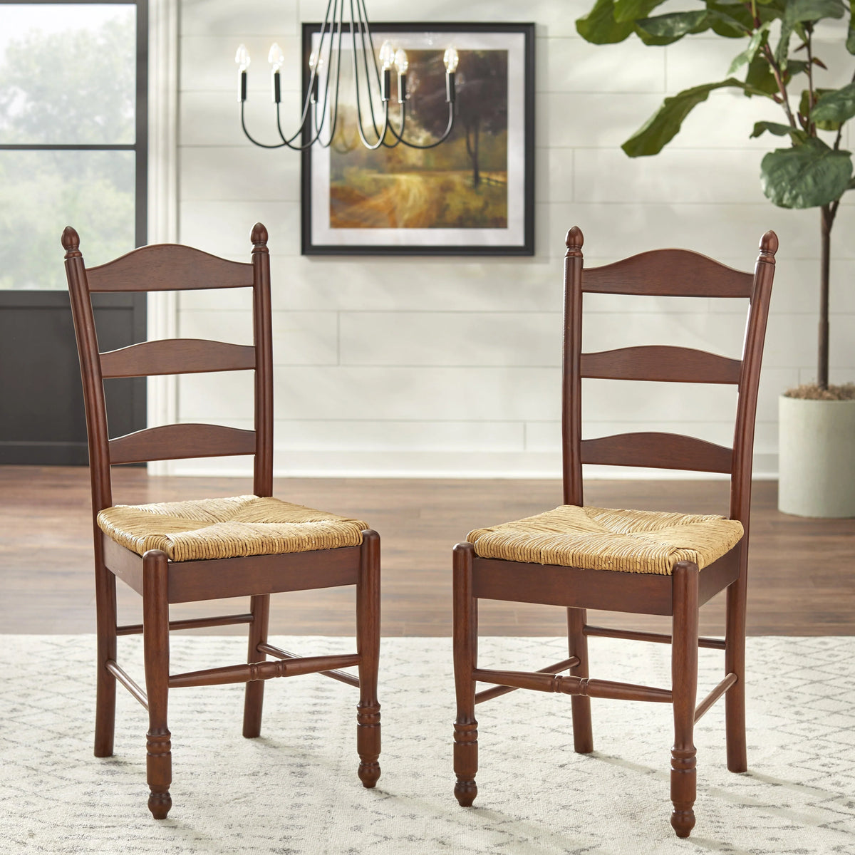 TMS Dining Chair, Set of 2, Natural