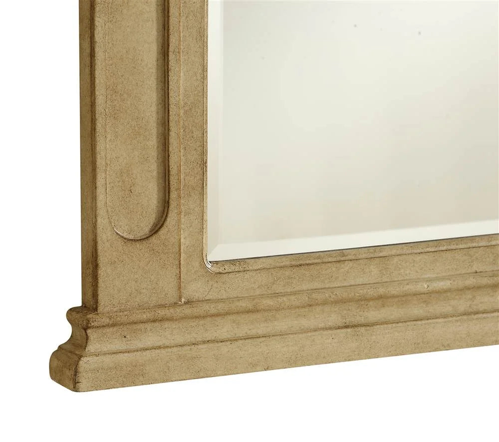 32 in. Traditional Mirror in Antique Beige