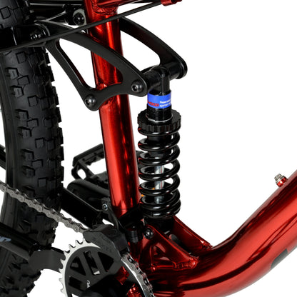 Hyper Bicycle Men's 29 In. Explorer Dual Suspension Mountain Bike, Red