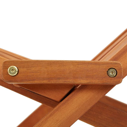 vidaXL 1/2x Solid Acacia Wood Folding Outdoor Lounge Chairs Deck Chair Seat