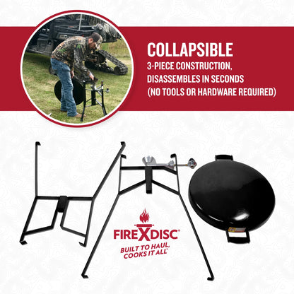 FIREDISC Original 380 Tall Outdoor Portable Propane Cooker in Fireman Red