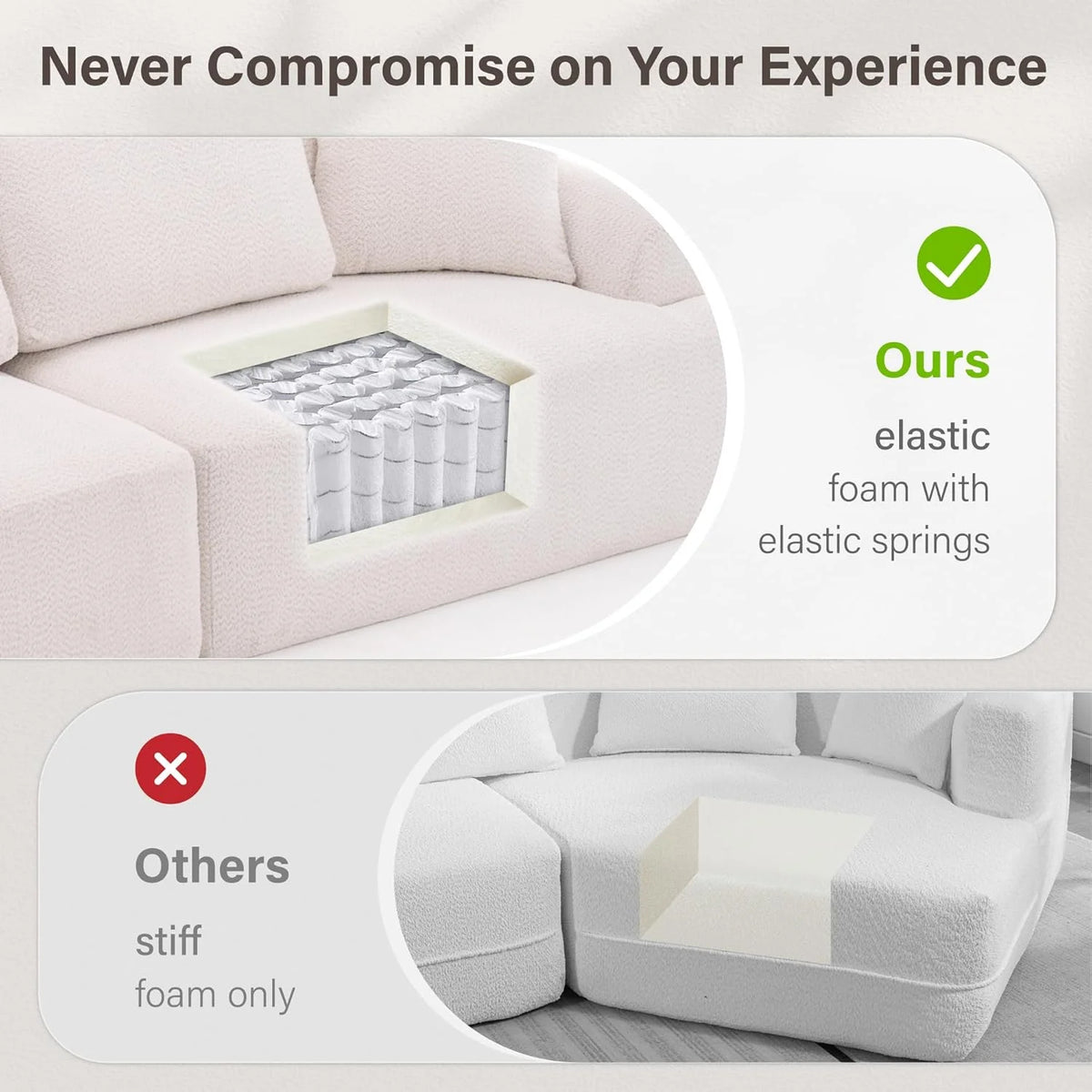Loveseat Sectional Sofa for Living Room, 65’�?Modern Luxury Plush Chenille Extra Deep Seat Curved Cloud Floor Couch with 3 Throw Pillows for Small Spaces, No Assembly Needed, Sapphire Blue