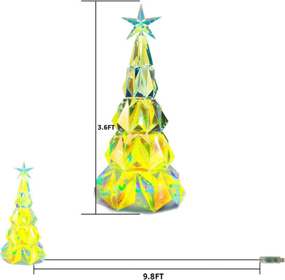 8FT 191 LED Christmas Cone Tree Smart Light with 58 Modes DIY Timer Remote Dimmable Artificial Christmas Tree for Porch Yard Patio Indoor Outdoor Xmas Holiday Decor