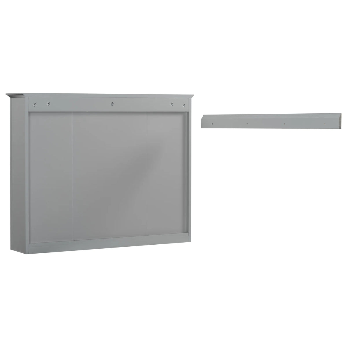 Furvclv Bathroom Wall Mirror Cabinet Modern Wall Mounted Cabinet Storage Organizer With Single Mirror Door 6 Open Shelves