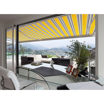 Advaning Luxury Series 10x8 ft. Electric Retractable Sunshade Awning - Garden Green