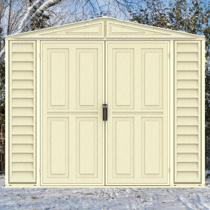 Duramax 8ft x 5.5ft Duramate Vinyl Shed with Foundation