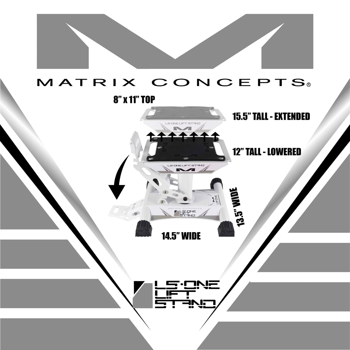 Matrix Concepts LS1 100 LS1 Lift Stand - White