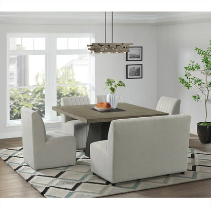Picket House Furnishings Rizzo Dining Bench in Beige Linen
