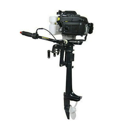4 Stroke 4HP Outboard Motor Boat Engine, 52CC Heavy Duty Fishing Outboard Motor Boat Engine CDI Air Cooling, 400mm Short Shaft(4 Stroke 4HP,15.7inch Short Shaft)