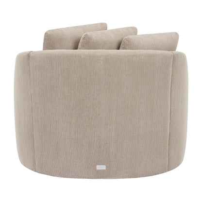 Beautiful Drew Accent Chair by Drew Barrymore, Cream Boucle