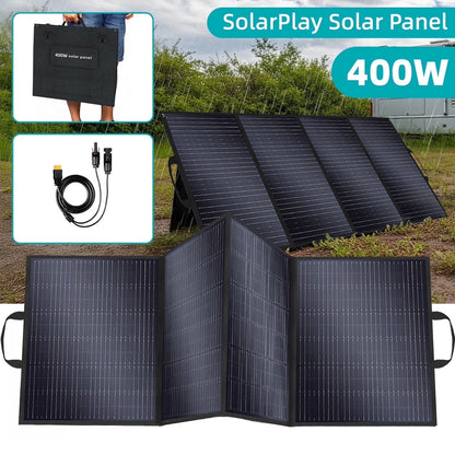 Solarplay 2400W(4800W Peak) Solar Generator, with 400W Solar Panel,2160Wh Portable LiFePO4 Battery Power Station for Camping Home Backup RV