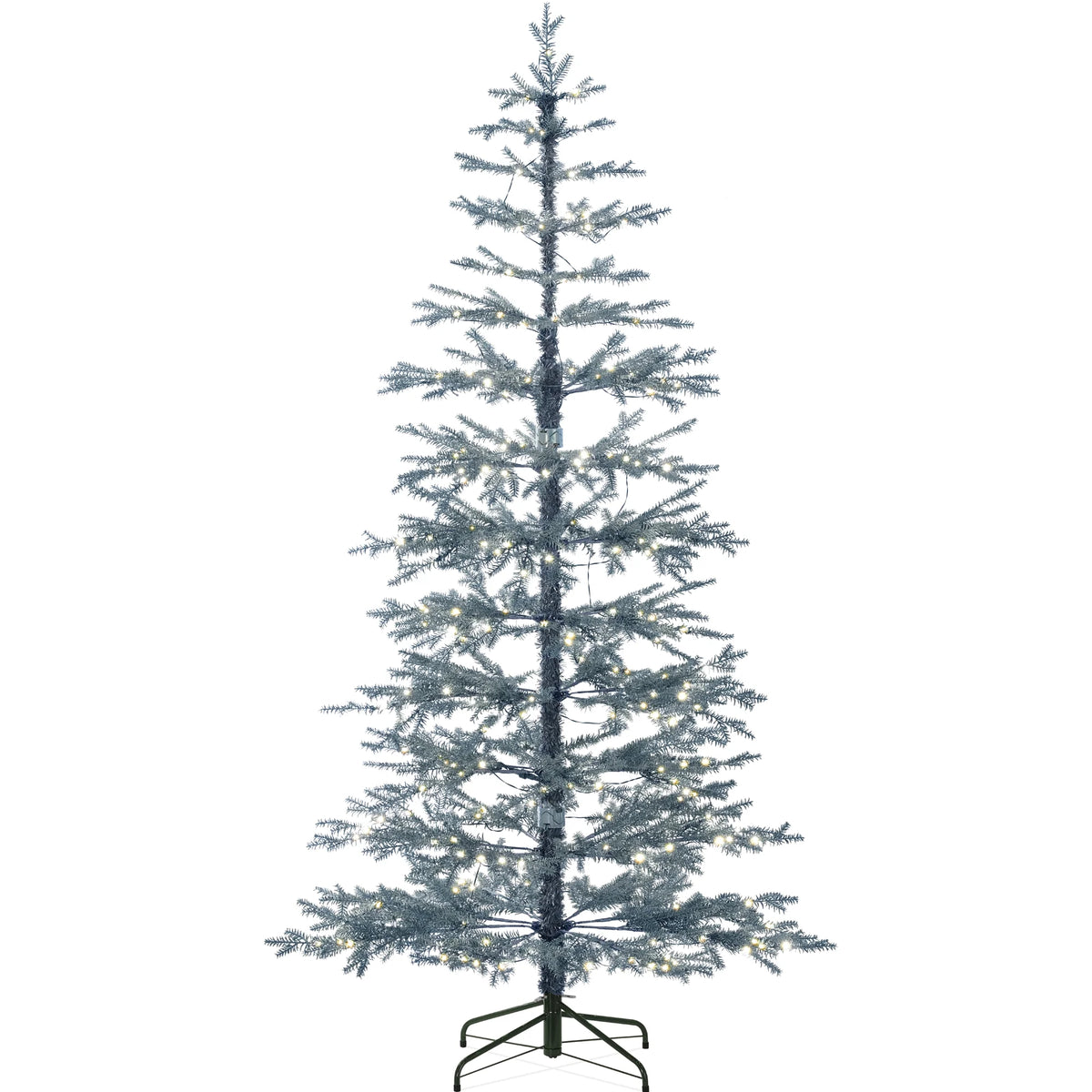 Best Choice Products 4.5ft Pre-Lit Sparse Christmas Tree w/ 100 2-in-1 LED Lights, Cordless Connection, Metal Stand
