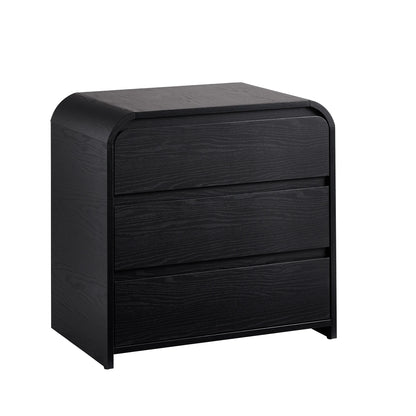 Better Homes & Gardens Juliet 3 Drawer Nightstand with USB, Light Honey