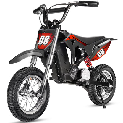 36V Kids Electric Dirt Bike,Fast Speed Electric Motorcycle Up to 16 MPH & 10 Miles Long-Range, 3-Speed Modes, Twist Grip Throttle, Dual Suspension & Brakes for Kids Ages 5-10 Ride on Toys