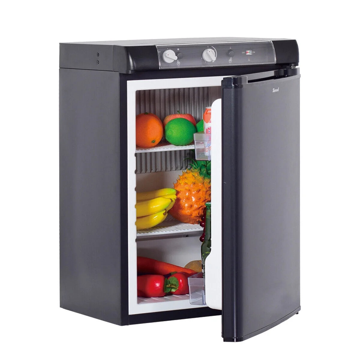 Smad 3 Way Caravan Propane Fridge 110V/12V/LPG Gas Refrigerator for RV Campervan 2.1 Cu ft