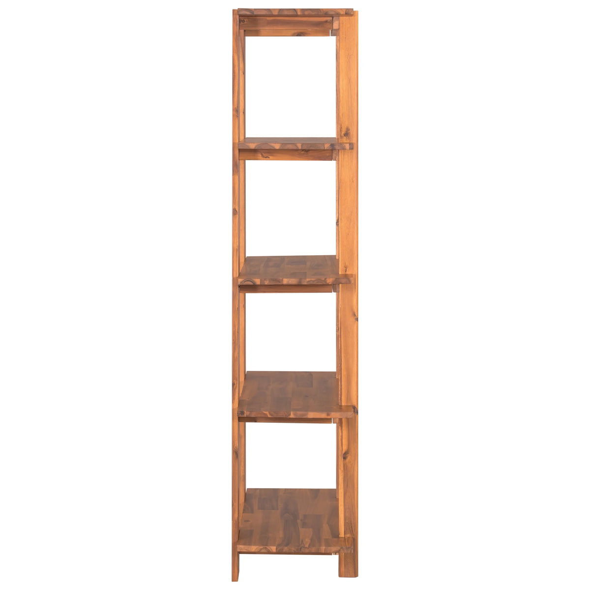 Christopher Knight Home 4-Tier Open Bookcase, 70.2" Solid Acacia Wood Modern Display Bookshelf, Ebonized Finish