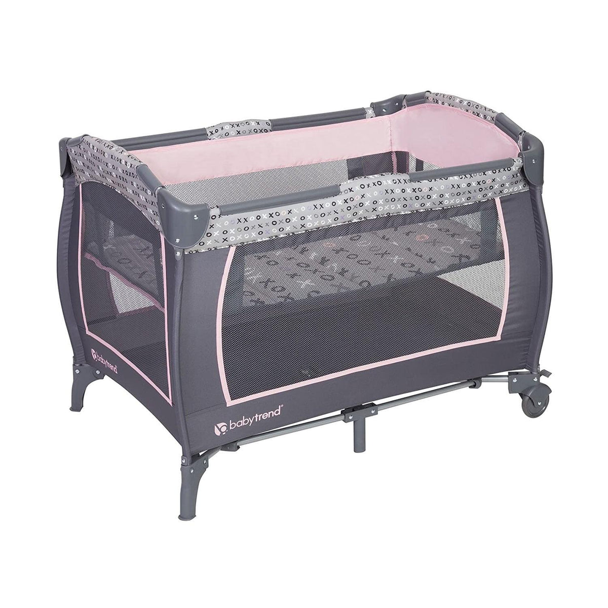 Baby Trend Trend-E Nursery Center Playard with Travel Bag - Starlight Pink