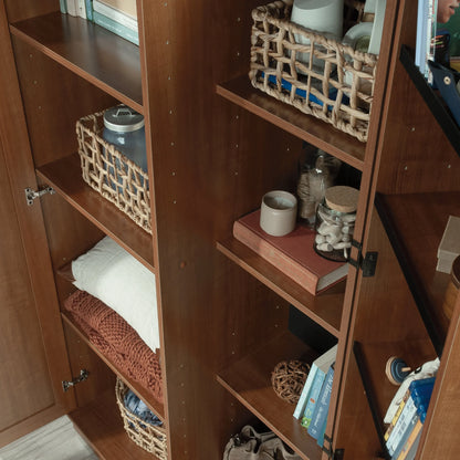 Sauder Homeplus Storage Cabinet, Sienna Oak Finish