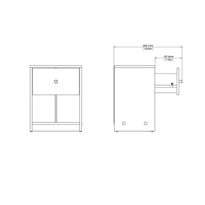 Home Square 4 Piece Bedroom Set With Dresser, Chest and 2 Nightstands in White