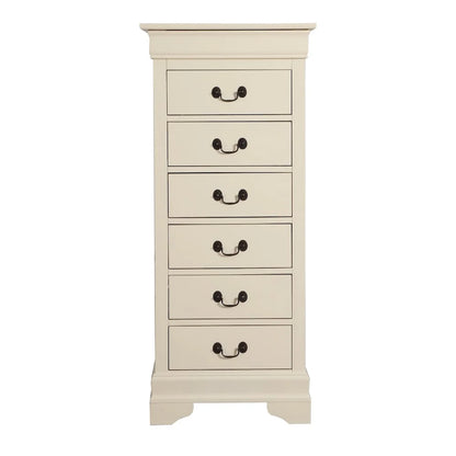 Glory Furniture Louis Phillipe 7 Drawer Lingerie Chest in Cherry