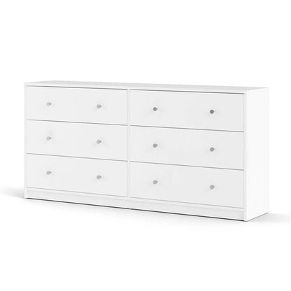 Home Square 4 Piece Bedroom Set With Dresser, Chest and 2 Nightstands in White
