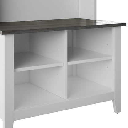 Twin Star Home Hall Tree with Storage Bench in White