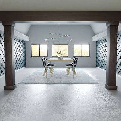 Ekena Millwork 18"W x 5'H Hand Hewn Endurathane Faux Wood Non-Tapered Square Column Wrap with Standard Capital & Base