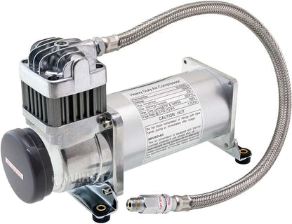 Vixen Horns 3 Gallon (12 Liter) Train/Air Horn Tank with 200 PSI Compressor Onboard System/Kit 12V VXO8330